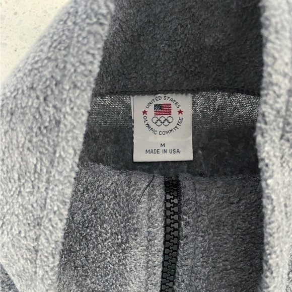 United States Olympic Committee Vest Women’s Medium Gray Full Zip Jacket Unisex - Picture 3 of 7